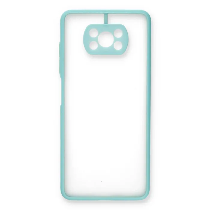Xiaomi Pocophone X3 Kılıf Montreal Silikon Kapak - Turkuaz