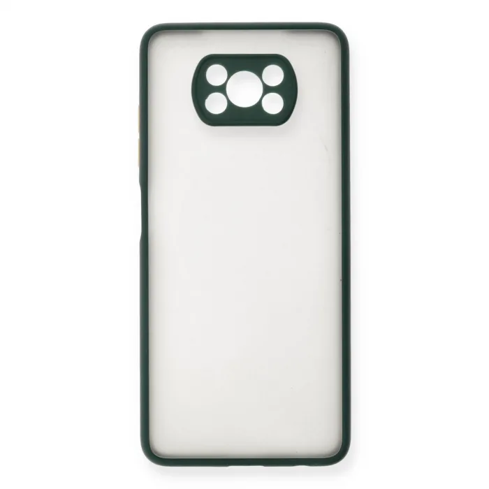 Xiaomi Pocophone X3 Kılıf Montreal Silikon Kapak - Yeşil
