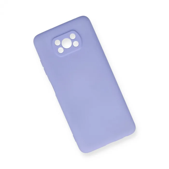 Xiaomi Pocophone X3 Kılıf Nano İçi Kadife Silikon - Lila