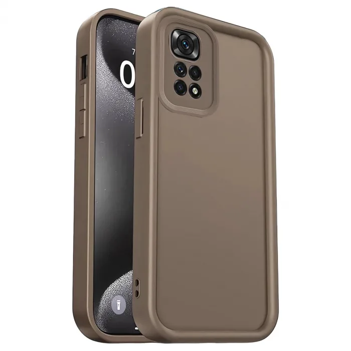 Xiaomi Redmi 10 2022 Kılıf Viera Silikon - Kahverengi