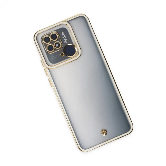Xiaomi Redmi 10c Kılıf Liva Lens Silikon - Beyaz