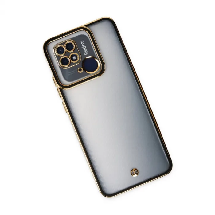 Xiaomi Redmi 10c Kılıf Liva Lens Silikon - Siyah