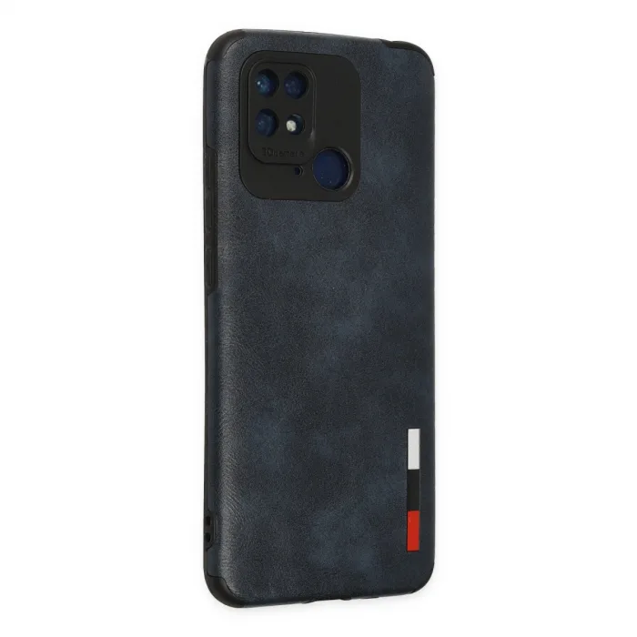 Xiaomi Redmi 10c Kılıf Loop Deri Silikon - Lacivert