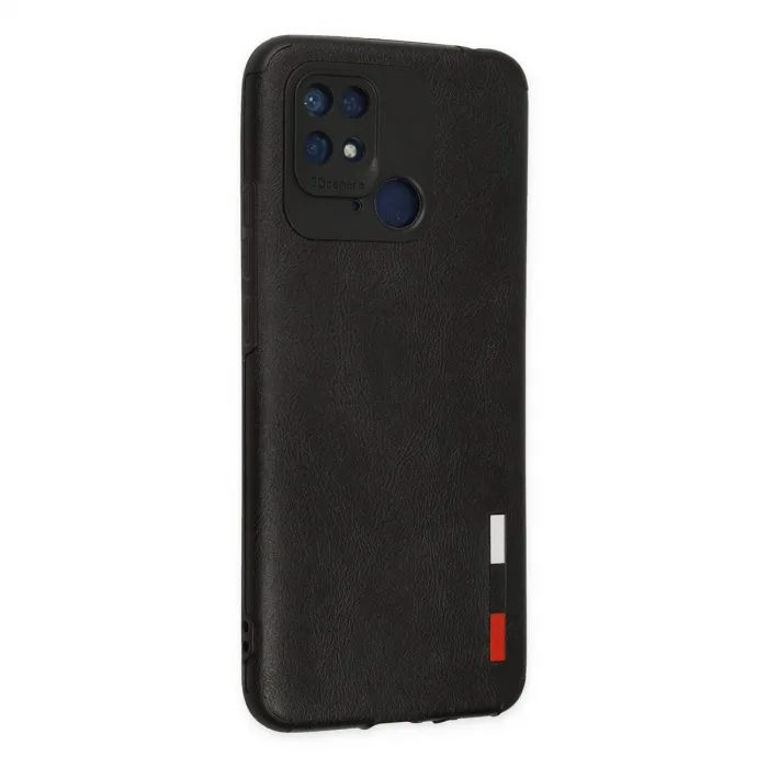 Xiaomi Redmi 10c Kılıf Loop Deri Silikon - Siyah