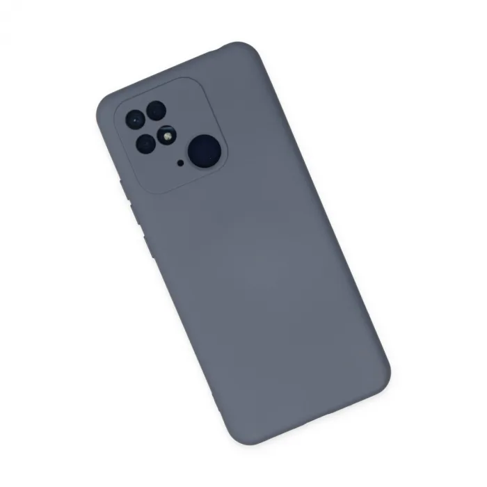 Xiaomi Redmi 10c Kılıf Nano İçi Kadife Silikon - Gri