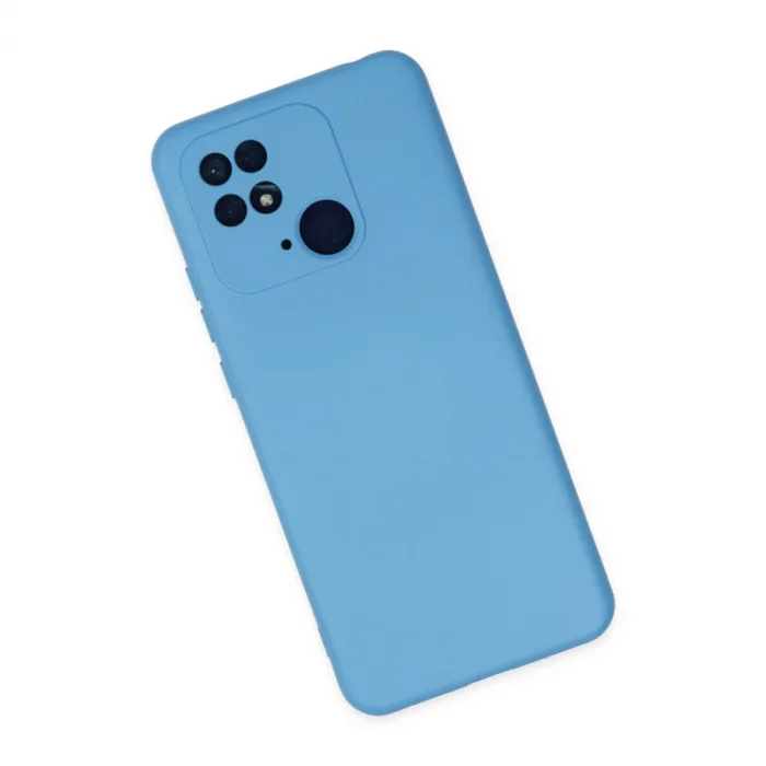 Xiaomi Redmi 10c Kılıf Nano İçi Kadife Silikon - Mavi