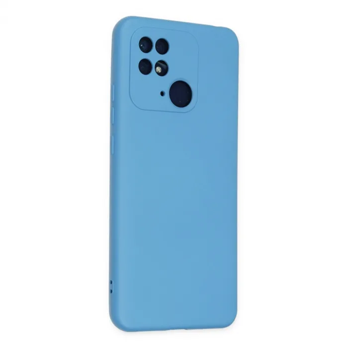 Xiaomi Redmi 10c Kılıf Nano İçi Kadife Silikon - Mavi