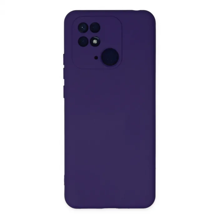 Xiaomi Redmi 10c Kılıf Nano İçi Kadife Silikon - Mor