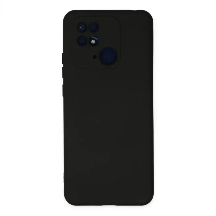 Xiaomi Redmi 10c Kılıf Nano İçi Kadife Silikon - Siyah