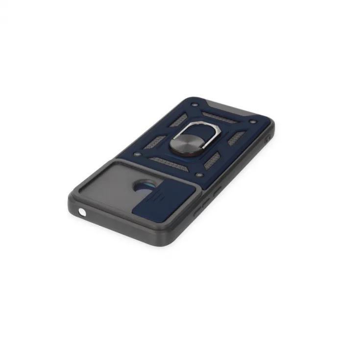 Xiaomi Redmi 10c Kılıf Pars Lens Yüzüklü Silikon - Lacivert