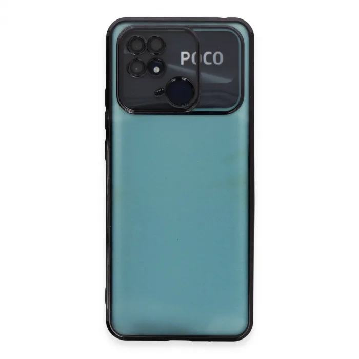 Xiaomi Redmi 10c Kılıf Razer Lensli Silikon - Siyah