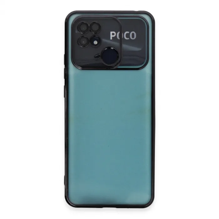 Xiaomi Redmi 10c Kılıf Razer Lensli Silikon - Siyah