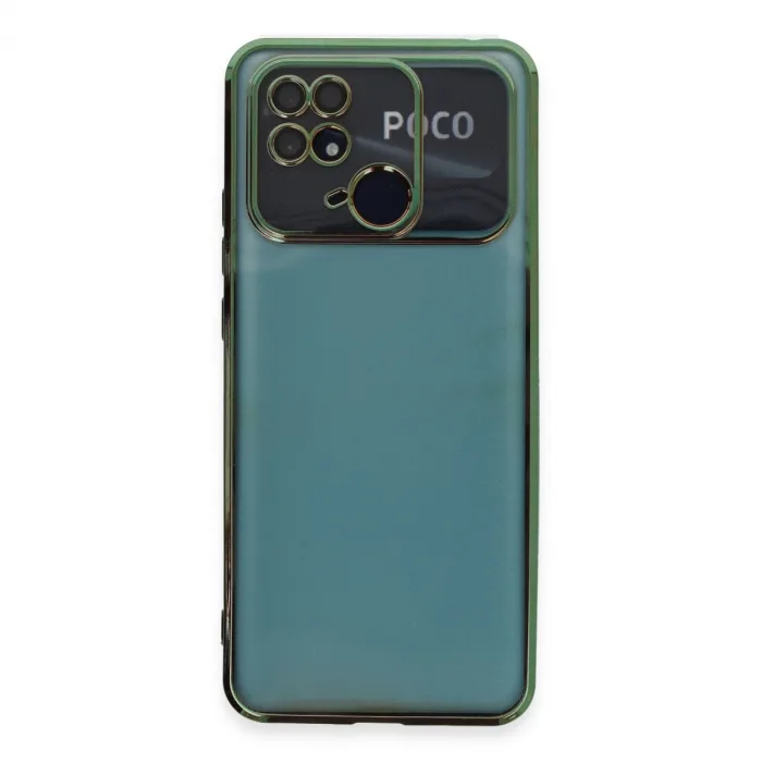 Xiaomi Redmi 10c Kılıf Razer Lensli Silikon - Yeşil