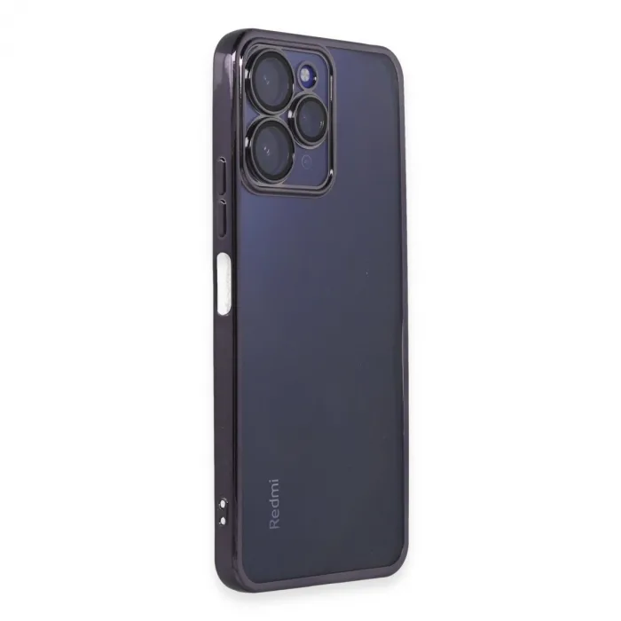 Xiaomi Redmi 12 Kılıf Razer Lensli Silikon - Mor
