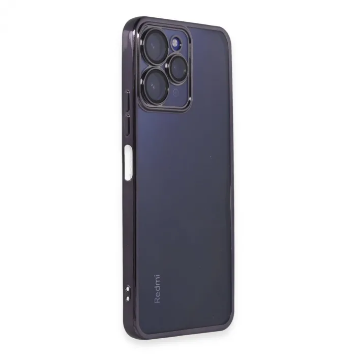 Xiaomi Redmi 12 Kılıf Razer Lensli Silikon - Mor