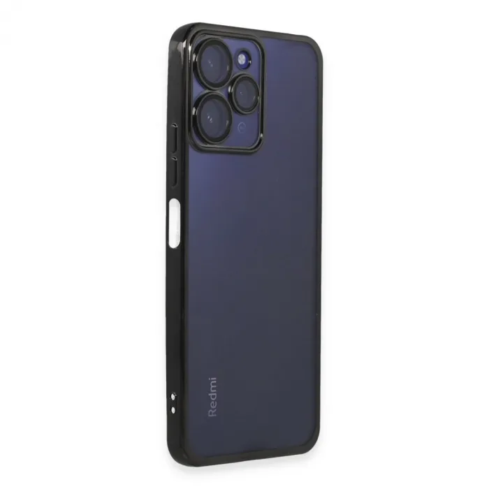 Xiaomi Redmi 12 Kılıf Razer Lensli Silikon - Siyah