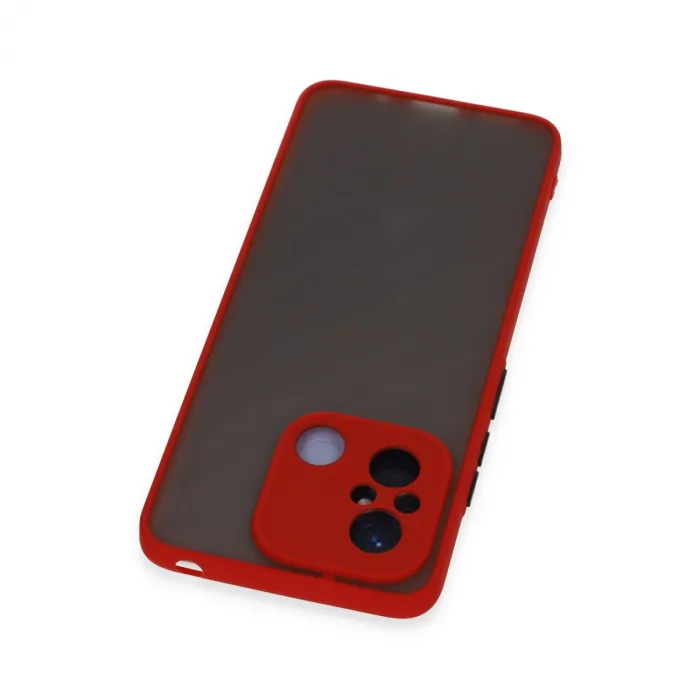 Xiaomi Redmi 12c Kılıf Montreal Silikon Kapak - Kırmızı