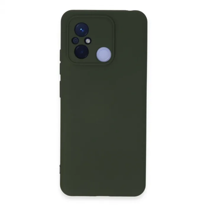 Xiaomi Redmi 12c Kılıf Nano İçi Kadife Silikon - Koyu Yeşil