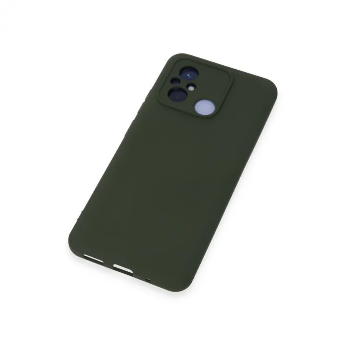 Xiaomi Redmi 12c Kılıf Nano İçi Kadife Silikon - Koyu Yeşil