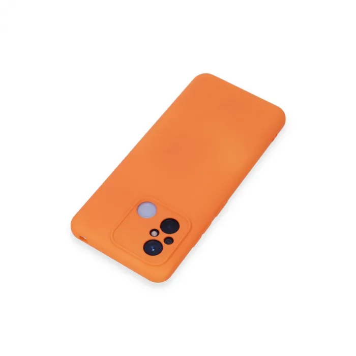 Xiaomi Redmi 12c Kılıf Nano İçi Kadife Silikon - Turuncu