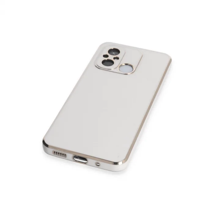 Xiaomi Redmi 12c Kılıf Volet Silikon - Beyaz