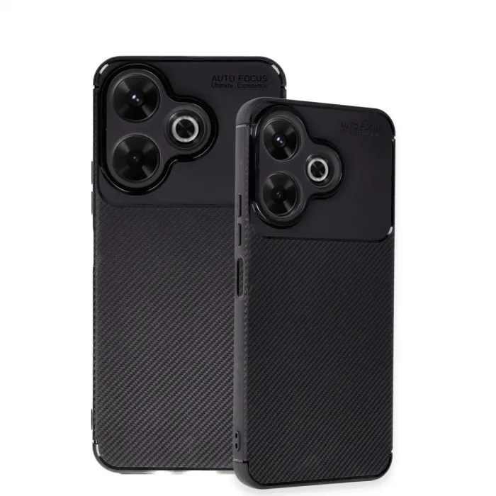Xiaomi Redmi 13 4g Kılıf Auto Focus Karbon Kapak - Siyah