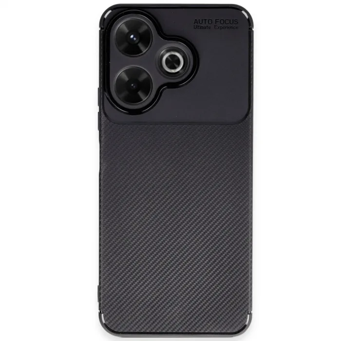 Xiaomi Redmi 13 4g Kılıf Auto Focus Karbon Kapak - Siyah