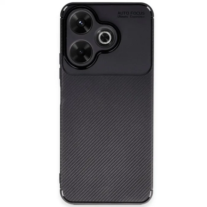 Xiaomi Redmi 13 4g Kılıf Auto Focus Karbon Kapak - Siyah