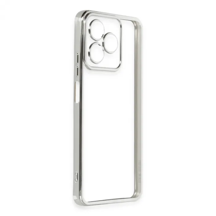 Xiaomi Redmi 13 4g Kılıf Razer Lensli Silikon - Gümüş