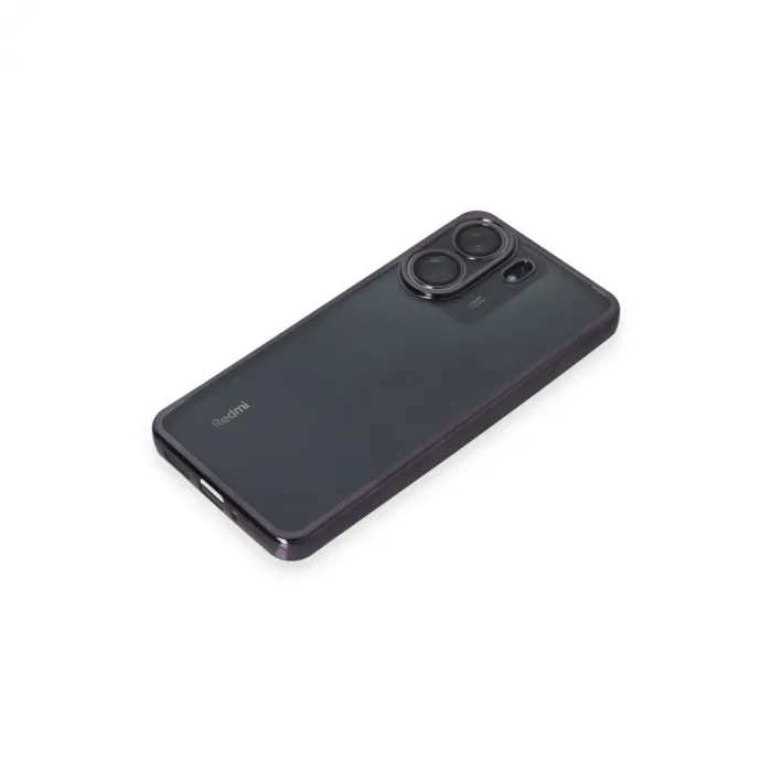 Xiaomi Redmi 13c Kılıf Razer Lensli Silikon - Mor