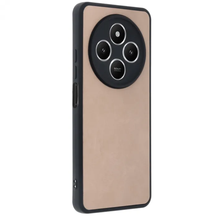 Xiaomi Redmi 14c Kılıf Aras Deri Kapak - Pudra