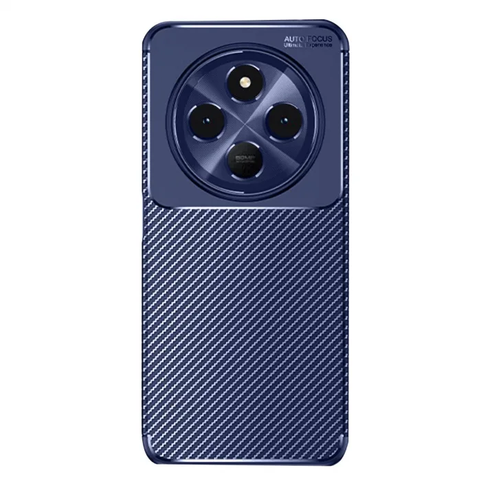 Xiaomi Redmi 14c Kılıf Auto Focus Karbon Kapak - Lacivert