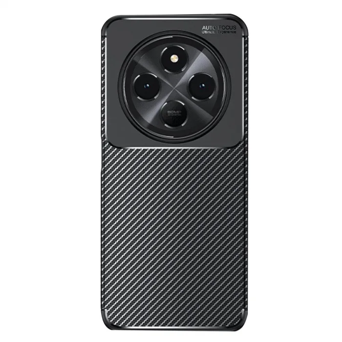 Xiaomi Redmi 14c Kılıf Auto Focus Karbon Kapak - Siyah