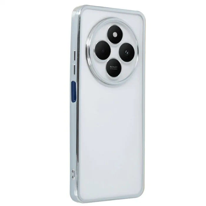 Xiaomi Redmi 14c Kılıf Razer Lensli Silikon - Gümüş