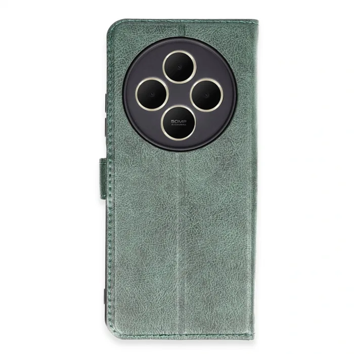 Xiaomi Redmi 14c Kılıf Trend S Plus Kapaklı Kılıf - Yeşil