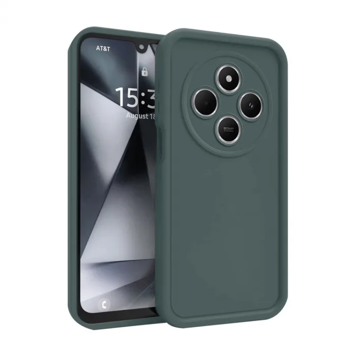 Xiaomi Redmi 14c Kılıf Viera Silikon - Koyu Yeşil