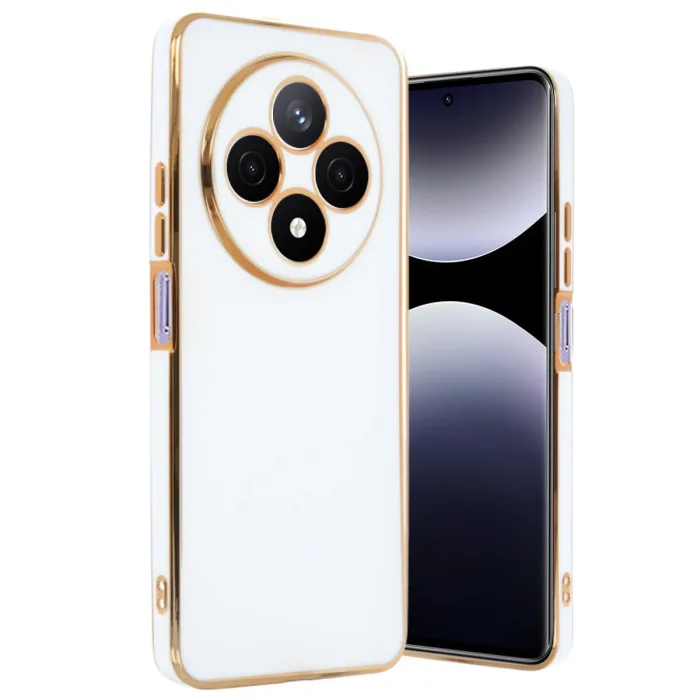 Xiaomi Redmi 14c Kılıf Volet Silikon - Beyaz