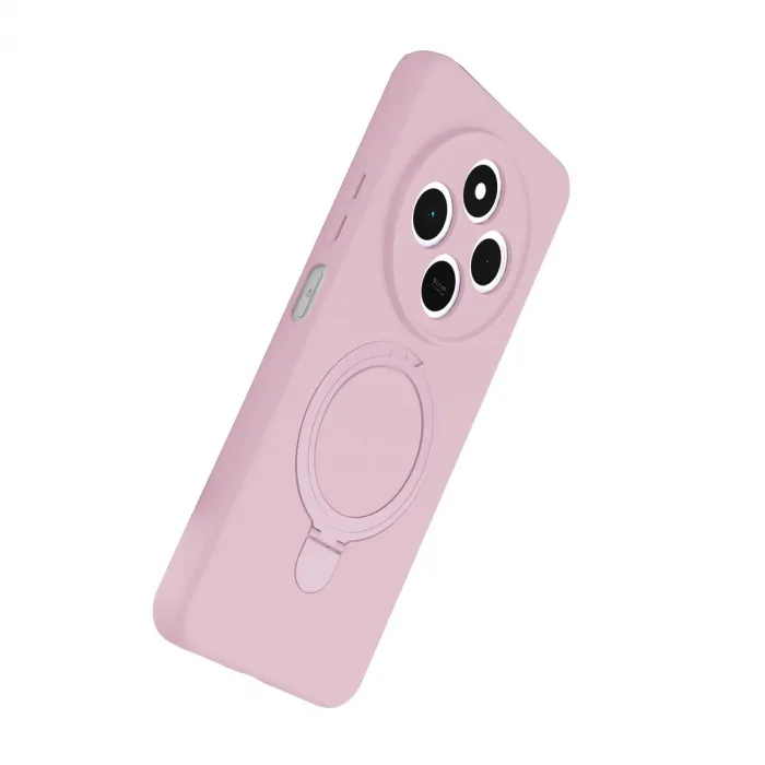 Xiaomi Redmi 14c Regal Magsafe Standlı Kapak - Açık Pembe
