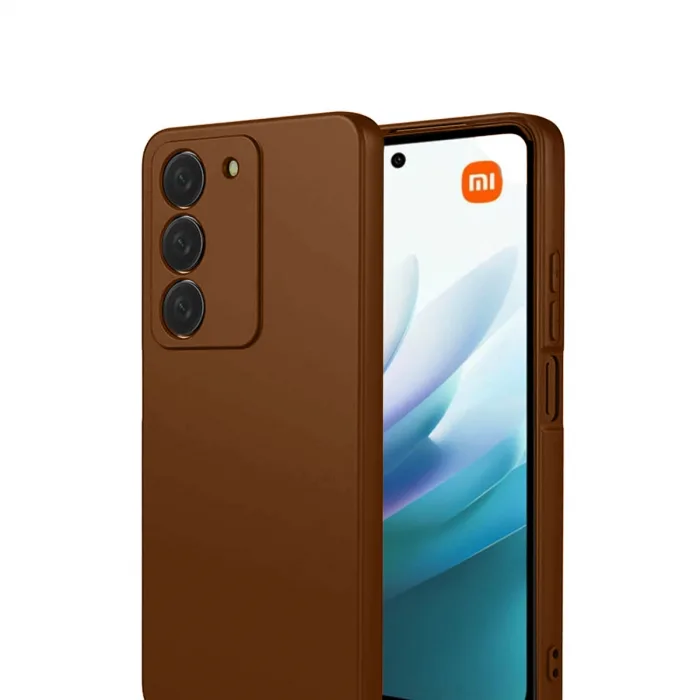 Xiaomi Redmi 15 4g First Silikon - Kahverengi