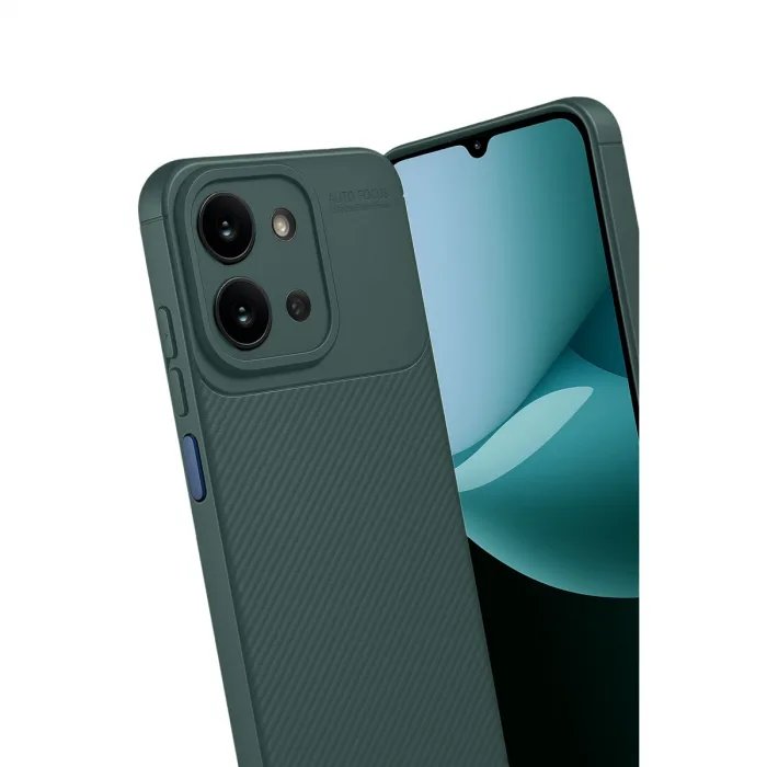 Xiaomi Redmi 15c 4g Auto Focus Karbon Kapak - Koyu Yeşil