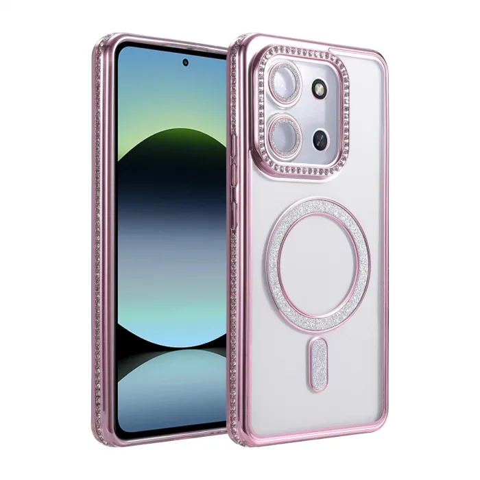 Xiaomi Redmi 15c 4g Joke Simli Magneticsafe Kılıf - Pembe