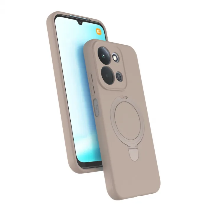 Xiaomi Redmi 15c 4g Regal Magsafe Standlı Kapak - Çöl Titanyum
