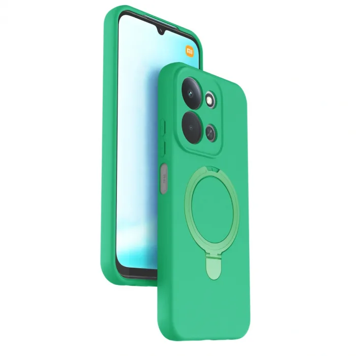 Xiaomi Redmi 15c 4g Regal Magsafe Standlı Kapak - Yeşil
