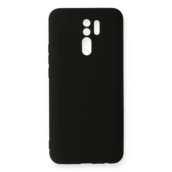 Xiaomi Redmi 9 Kılıf Nano İçi Kadife Silikon - Siyah