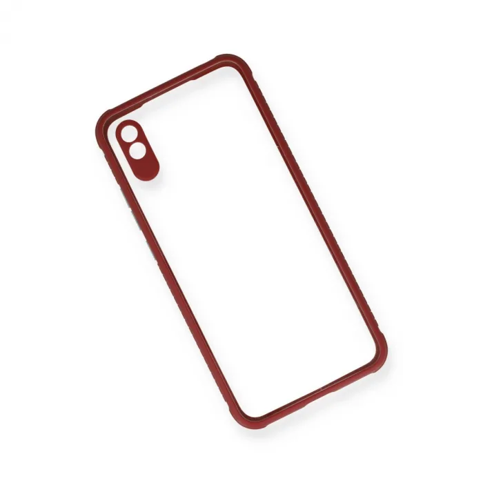 Xiaomi Redmi 9a Kılıf Miami Şeffaf Silikon - Fuşya