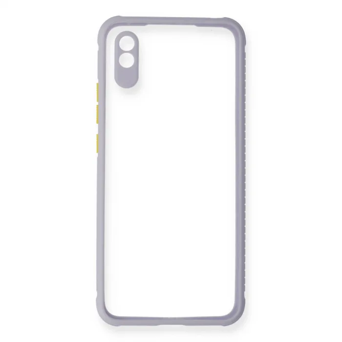 Xiaomi Redmi 9a Kılıf Miami Şeffaf Silikon - Lila