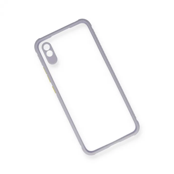 Xiaomi Redmi 9a Kılıf Miami Şeffaf Silikon - Lila