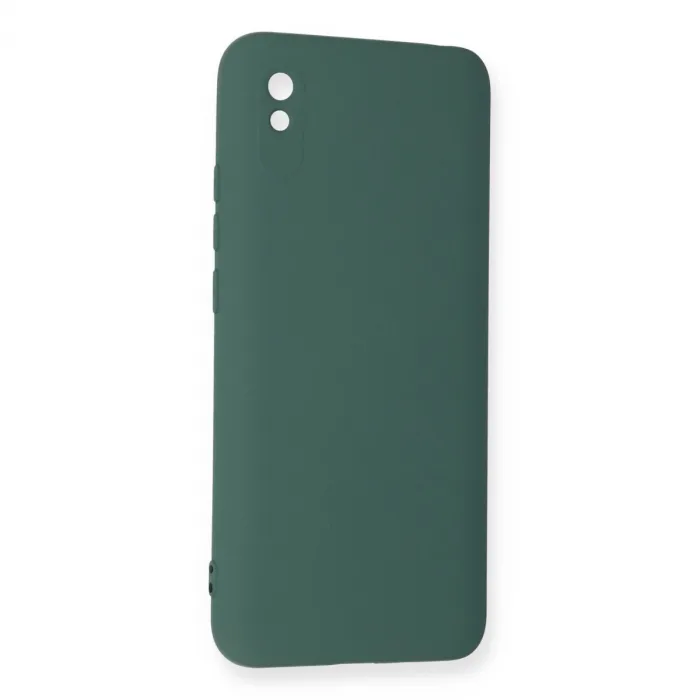 Xiaomi Redmi 9a Kılıf Nano İçi Kadife Silikon - Koyu Yeşil