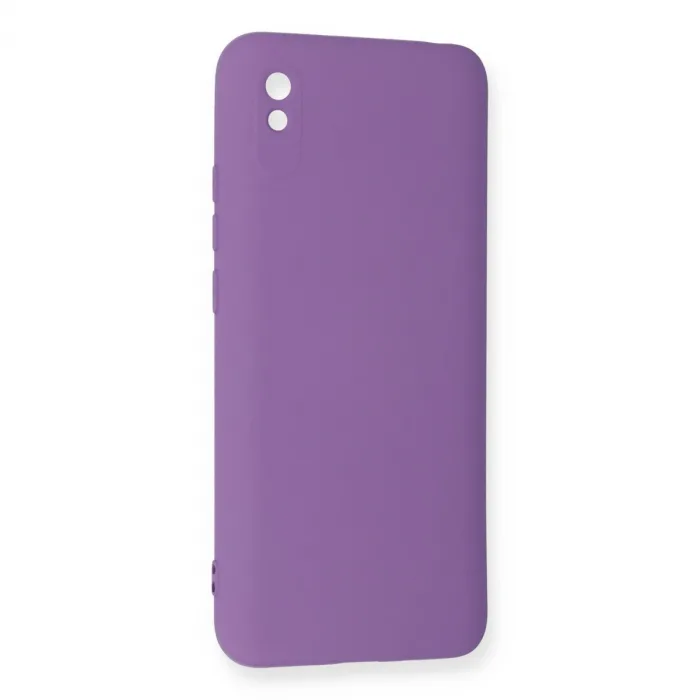 Xiaomi Redmi 9a Kılıf Nano İçi Kadife Silikon - Mor