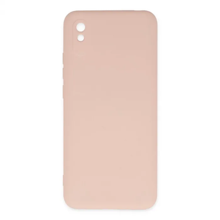 Xiaomi Redmi 9a Kılıf Nano İçi Kadife Silikon - Pudra